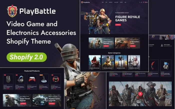 PlayBattle - Digital Video Game Store Shopify 2.0 Responsive Theme