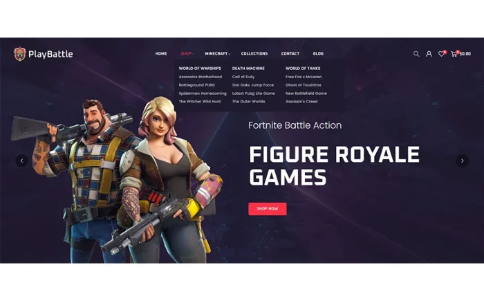 PlayBattle - Digital Video Game Store Shopify 2.0 Responsive Theme