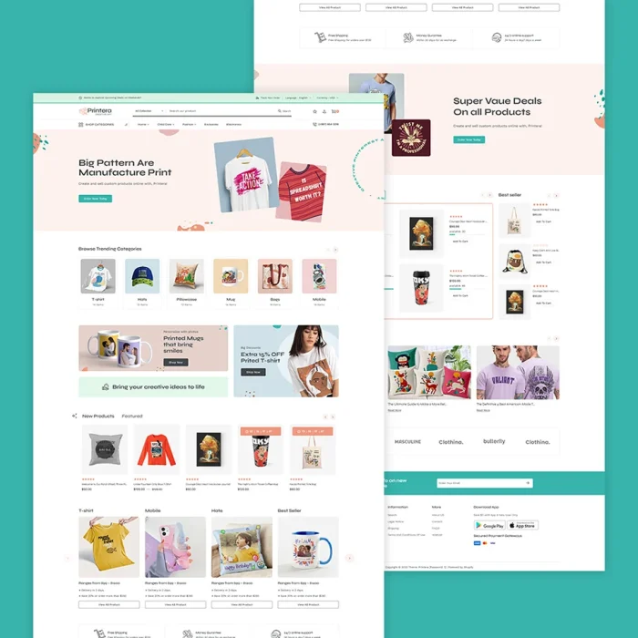 Printera - Printing Company & Design Shopify 2.0 Theme