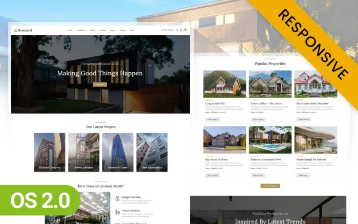 Rconstral – Real Estate Shopify 2.0 Responsive Theme