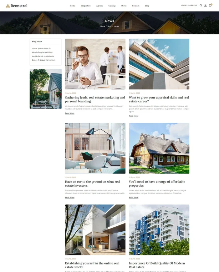 Rconstral – Real Estate Shopify 2.0 Responsive Theme