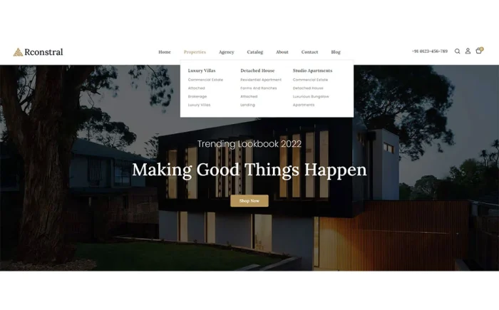 Rconstral – Real Estate Shopify 2.0 Responsive Theme