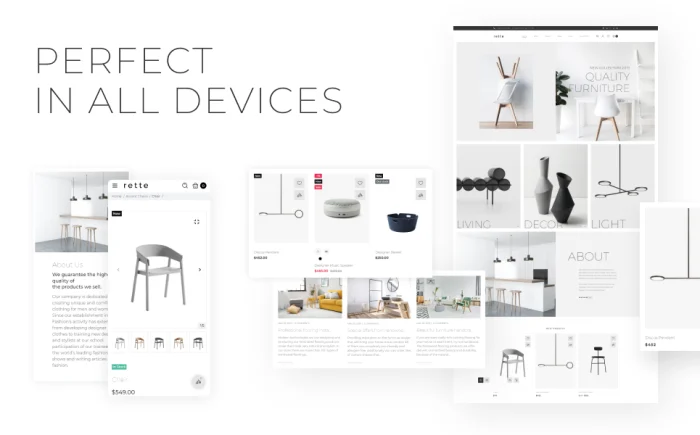 Rette - Furniture Multipage Minimalistic Shopify Theme