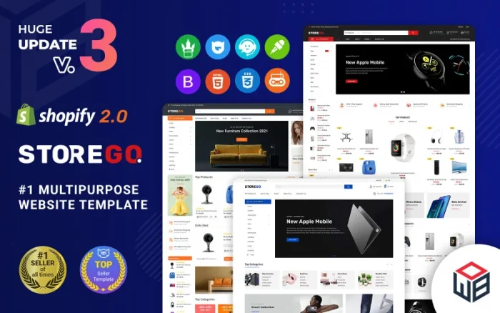 StoreGo - Multipurpose Premium Electronic Shopify 2.0 Theme