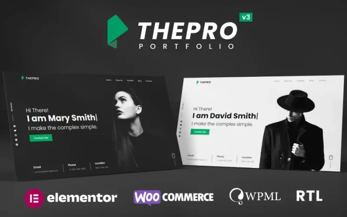 ThePRO - Personal Portfolio WordPress Theme