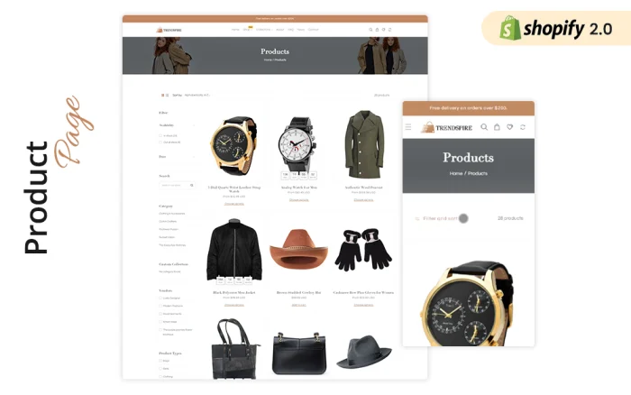 TrendSpire - Apparels and Clothing Fashion Shopify Theme