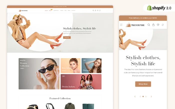 TrendSpire - Apparels and Clothing Fashion Shopify Theme