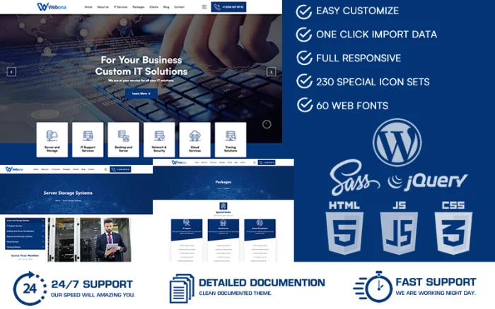 Webona - IT Solutions & Business Service WordPress Theme